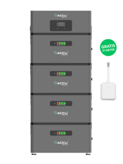 AccuMate plug in inverter + 4 x batterij (9.6KWh opslag)