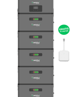 AccuMate plug in inverter + 5 x batterij (12 KWh opslag)