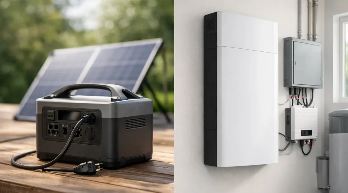 Stekkerbatterij versus vaste thuisbatterij