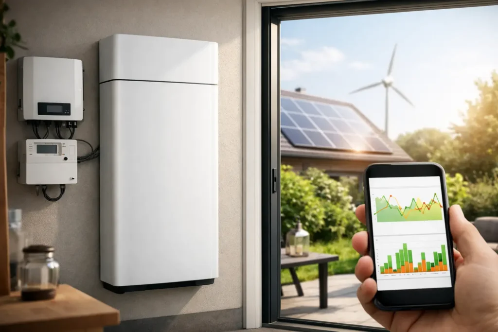 Thuisbatterij voor dynamisch energiecontract
